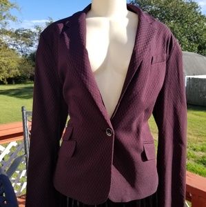 Diamond pattern blazer